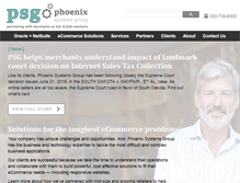Tablet Screenshot of phoenixsystemsgroup.com